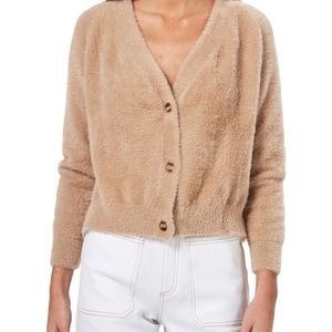 Charlie Holiday Hacienda Cardigan in tan/camel